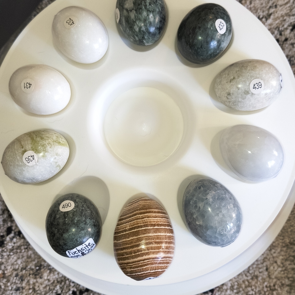 Assorted Decorative Stone Eggs